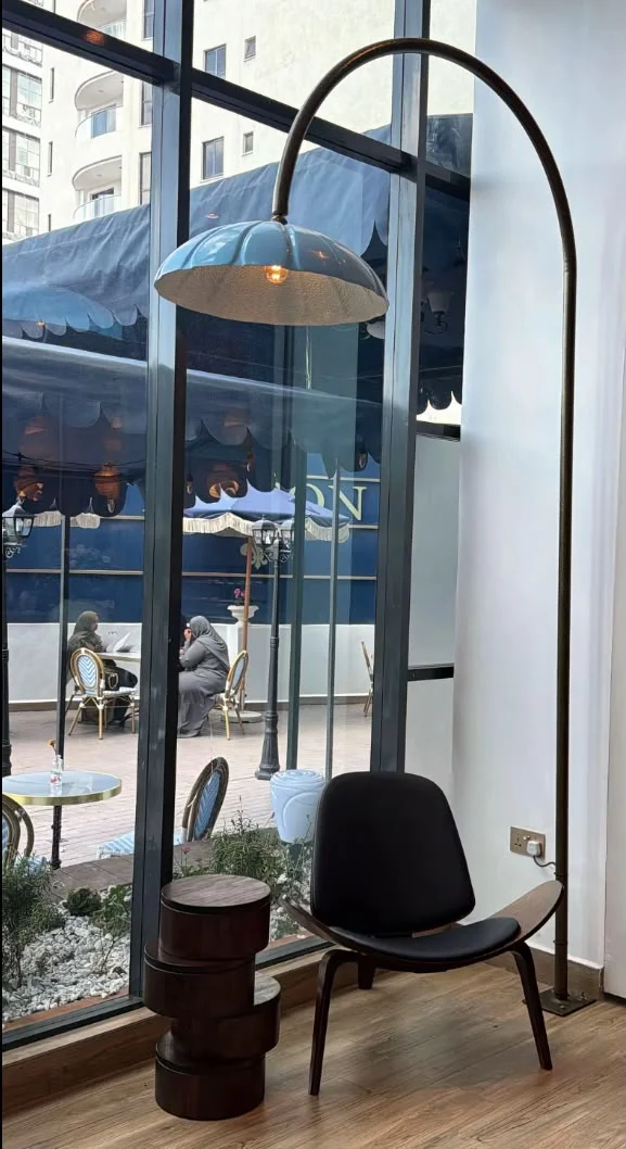 The window seat at Maison, set for breakfast
